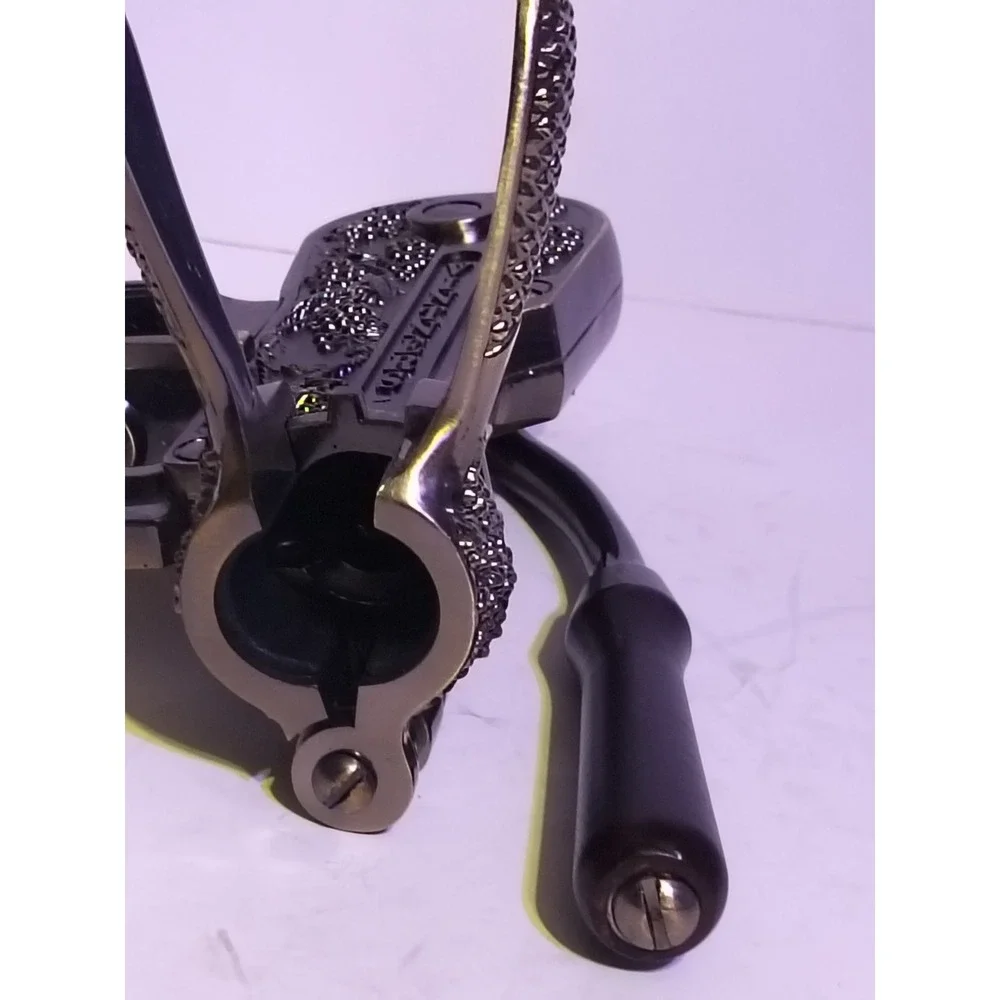 Vintners Reserve Wine Bottle Opener Antique Embossed Grape Bar Clamp Lever